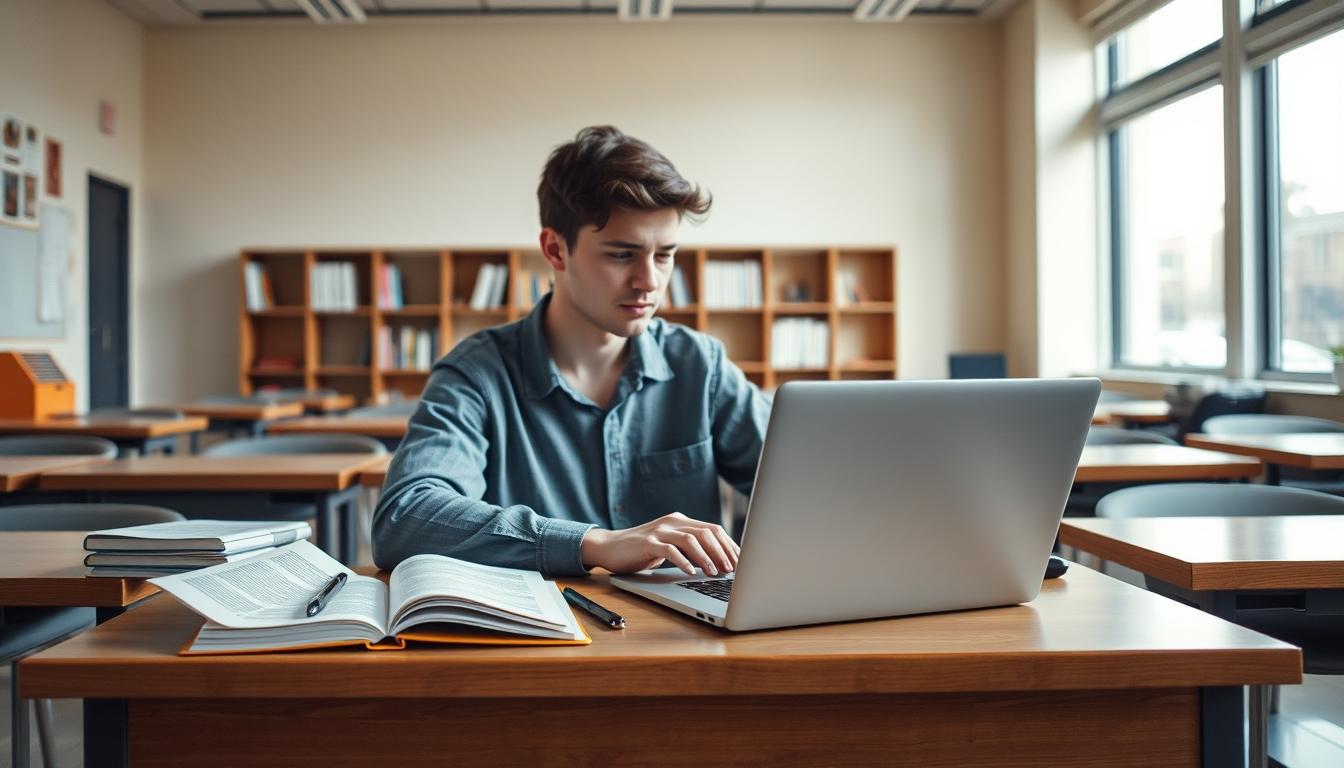 Students working in research laboratory
